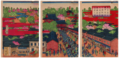 Utagawa Shigekiyo THE KANNON TEMPLE AT ASAKUSA