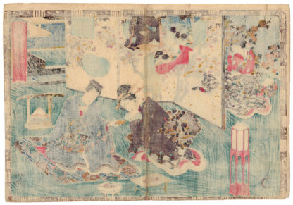 Utagawa Kunisada THE VILLAGE OF FALLING FLOWERS