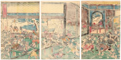 THE NIGHT ATTACK OF THE FAITHFUL SAMURAI (Utagawa Yoshiiku)