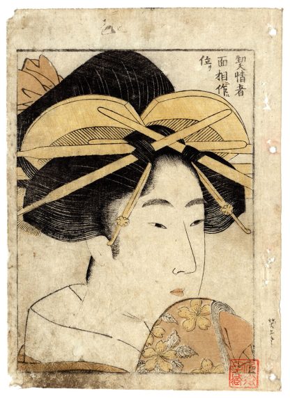 THE RANK OF A LADY (Kitagawa Utamaro)