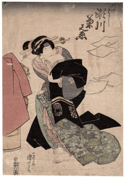 YATSUHASHI OF THE MANJIYA HOUSE (Utagawa Kuniyoshi)